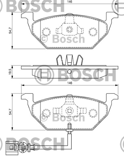 Volkswagen Bora Ön Fren Balatası 1998-2005